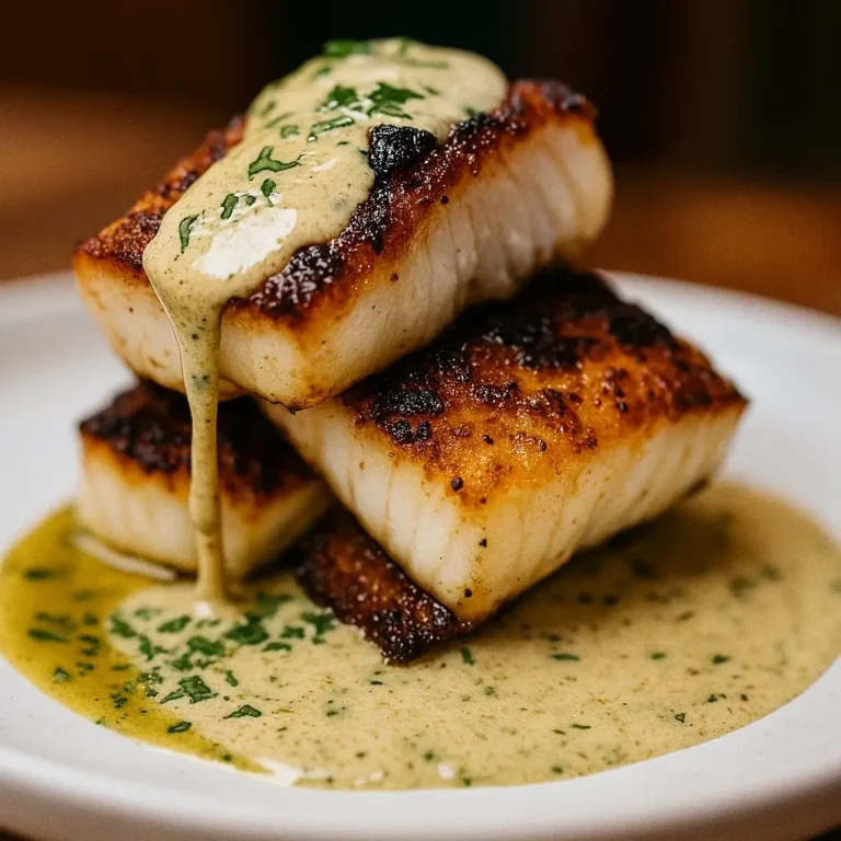 Lemon Garlic Butter Cod with Crispy Skin