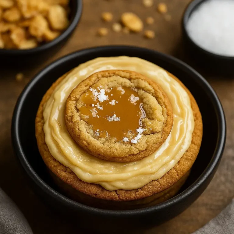 Salted Caramel Cheesecake Cookies