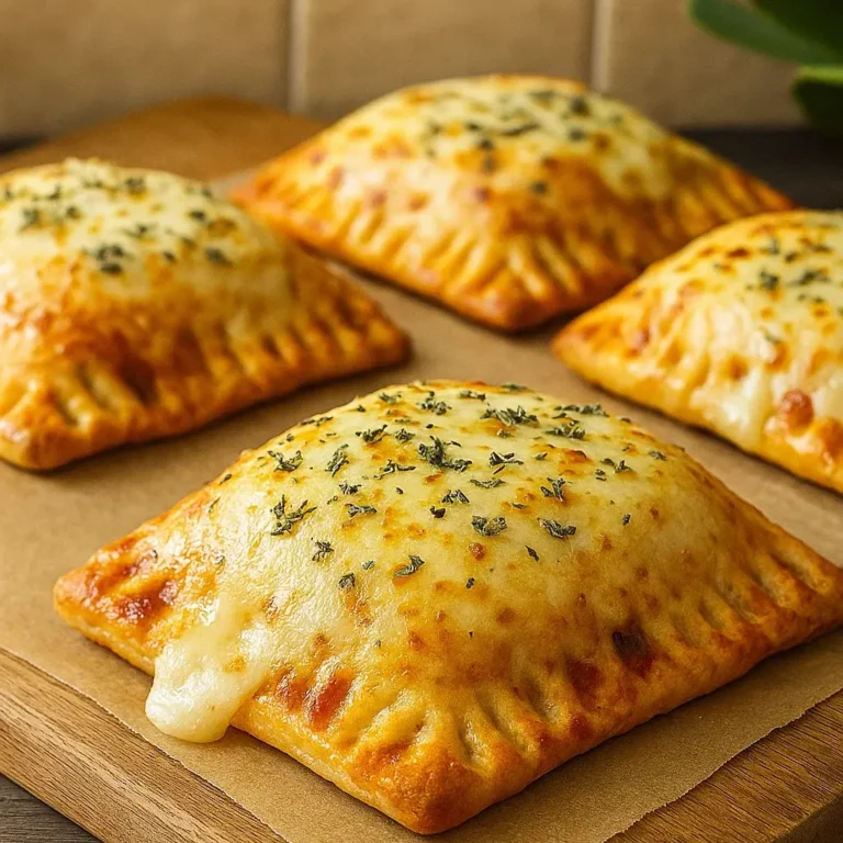 Homemade Cheesy Pizza Pockets