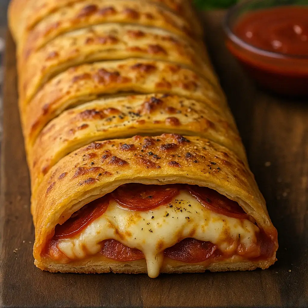 Cheesy Pepperoni Stromboli