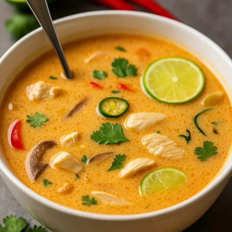 Crockpot Thai Coconut Chicken Soup