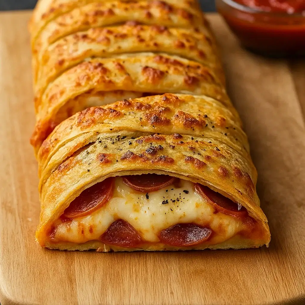 Cheesy Pepperoni Stromboli