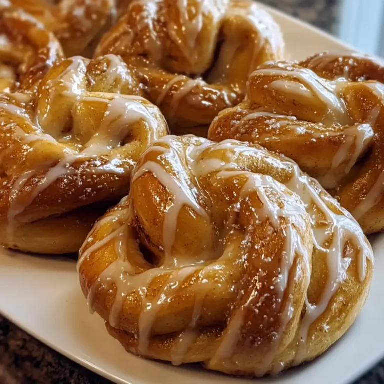 Cinnamon Knots with Coffee Icing