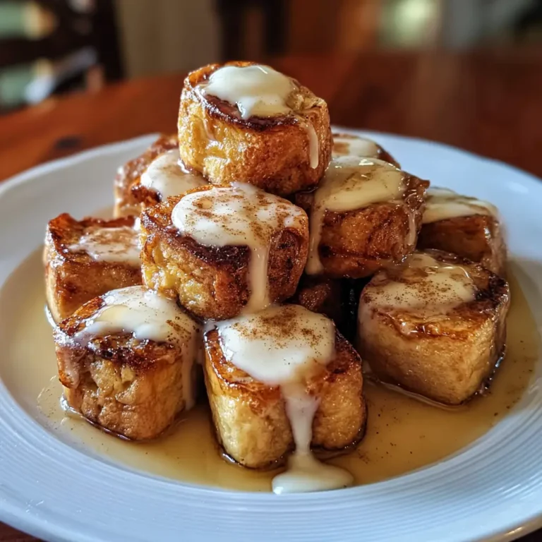 Cinnamon Roll French Toast Bites