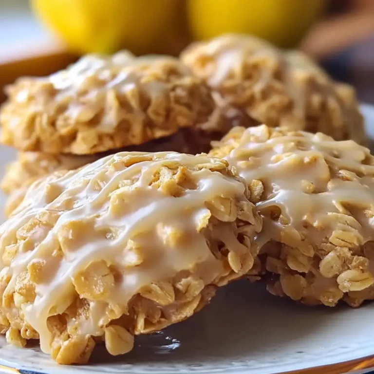 Lemon Oatmeal No Bake Cookies