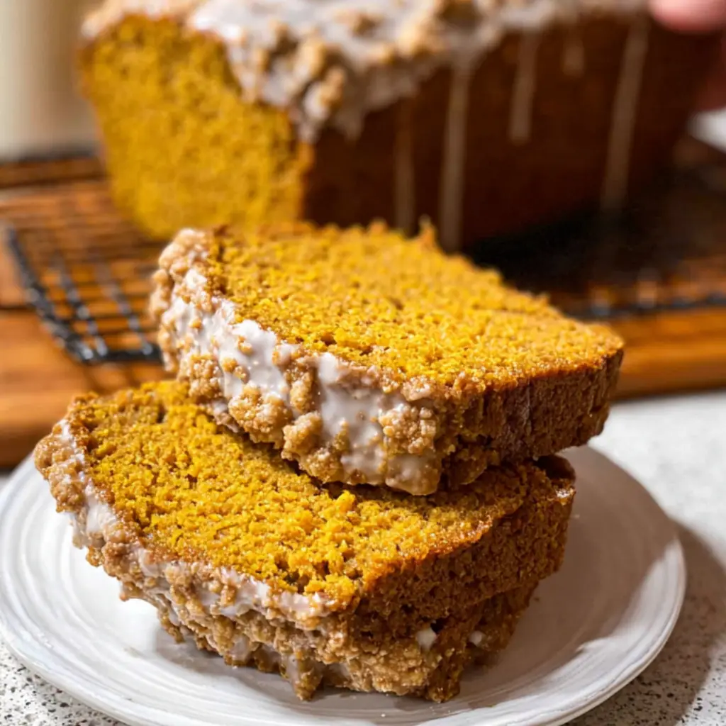 Pumpkin Bread with Maple Glaze