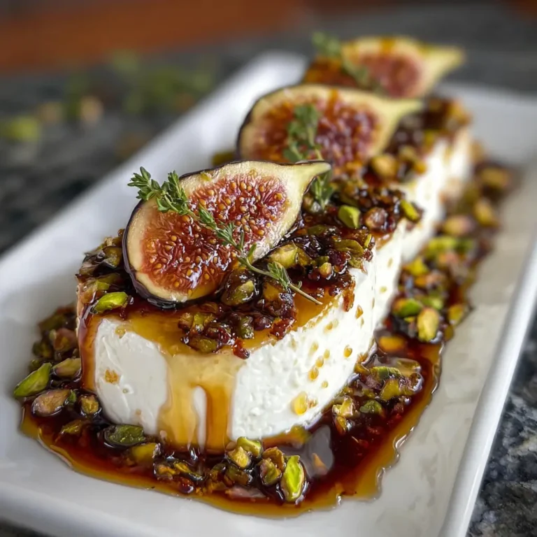 Honey Fig Pistachio Goat Cheese Appetizer