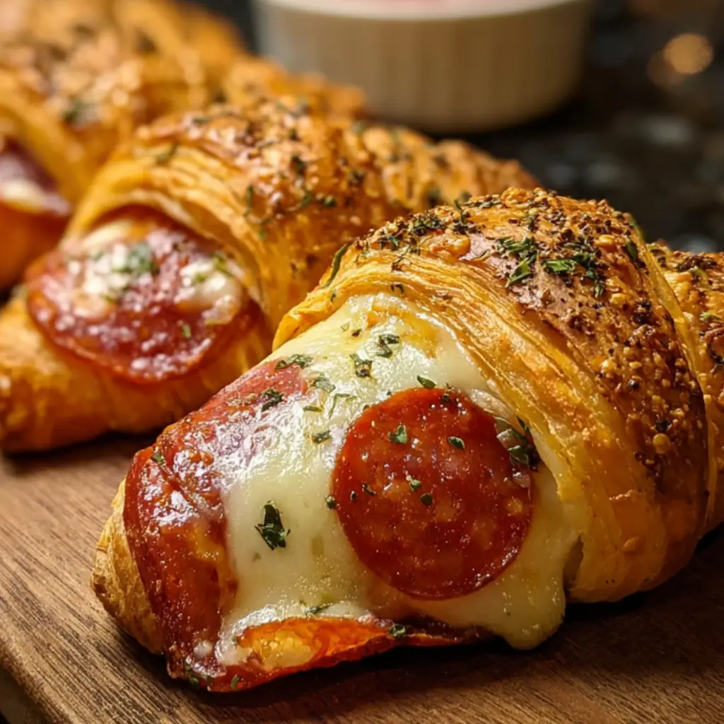 Mozzarella Pepperoni Croissant Rolls