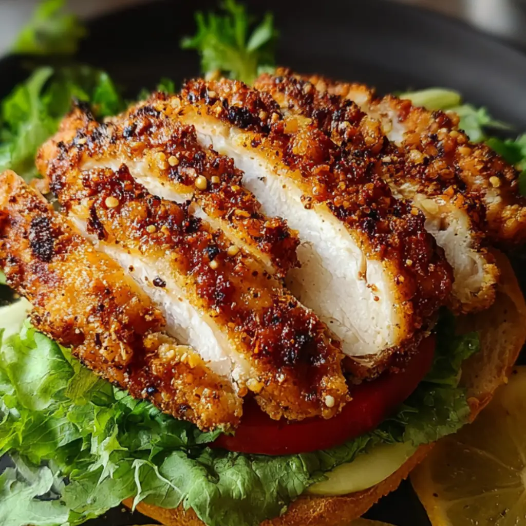 Crispy Lemon Pepper Chicken Sandwich
