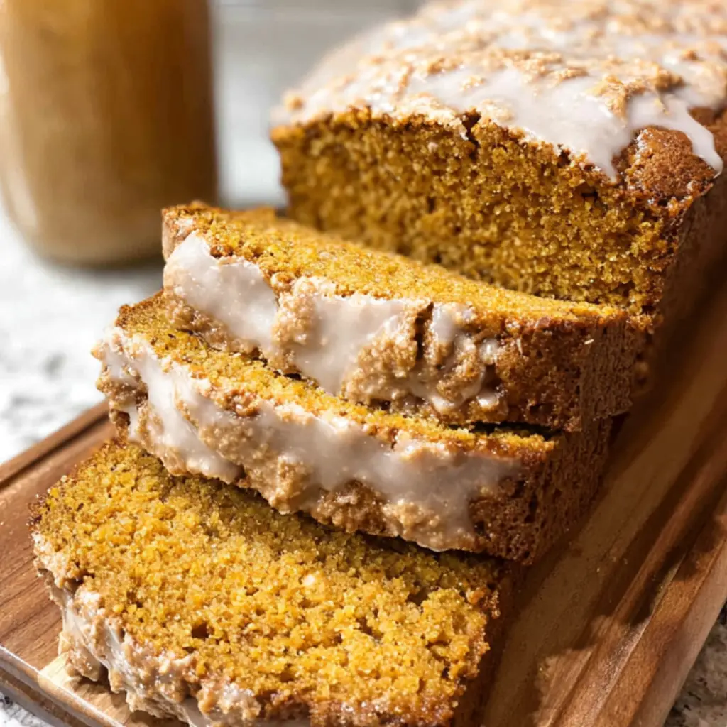 Pumpkin Bread with Maple Glaze