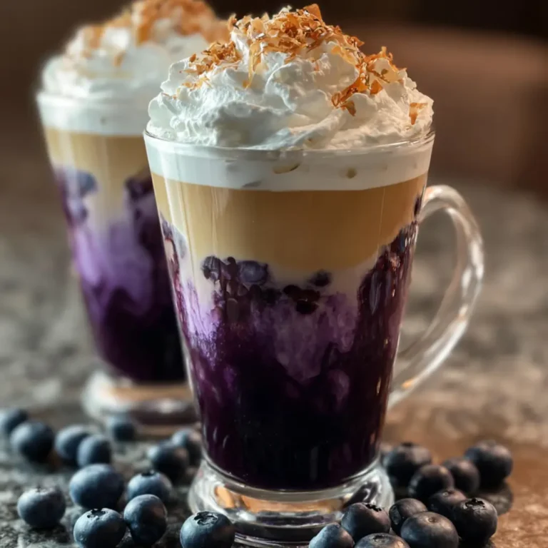 Iced Blueberry Cheesecake Latte