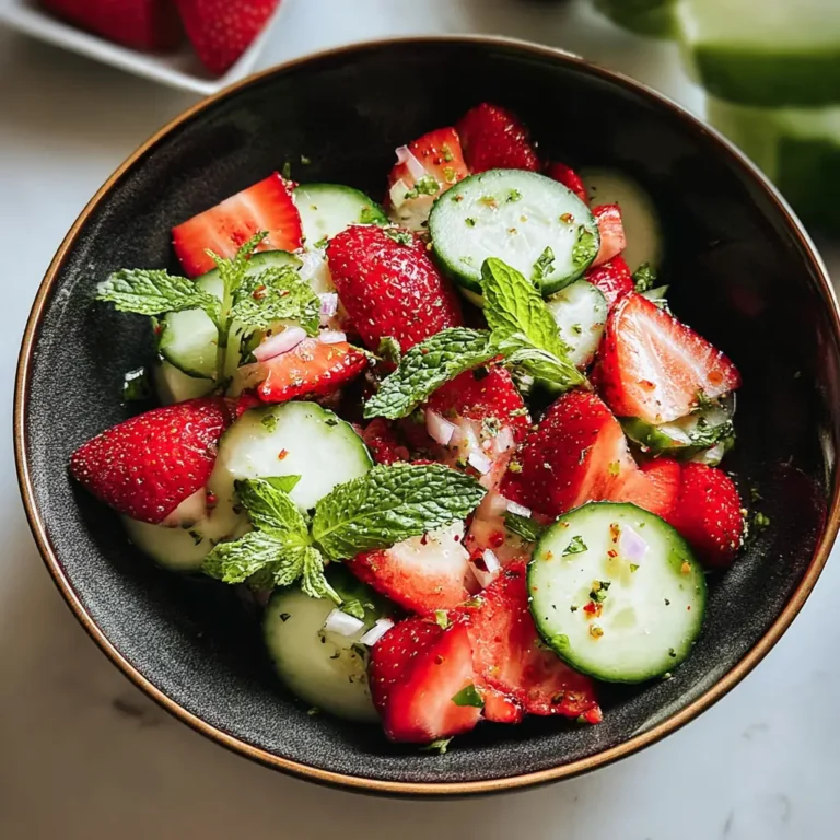 Cucumber Strawberry Salad
