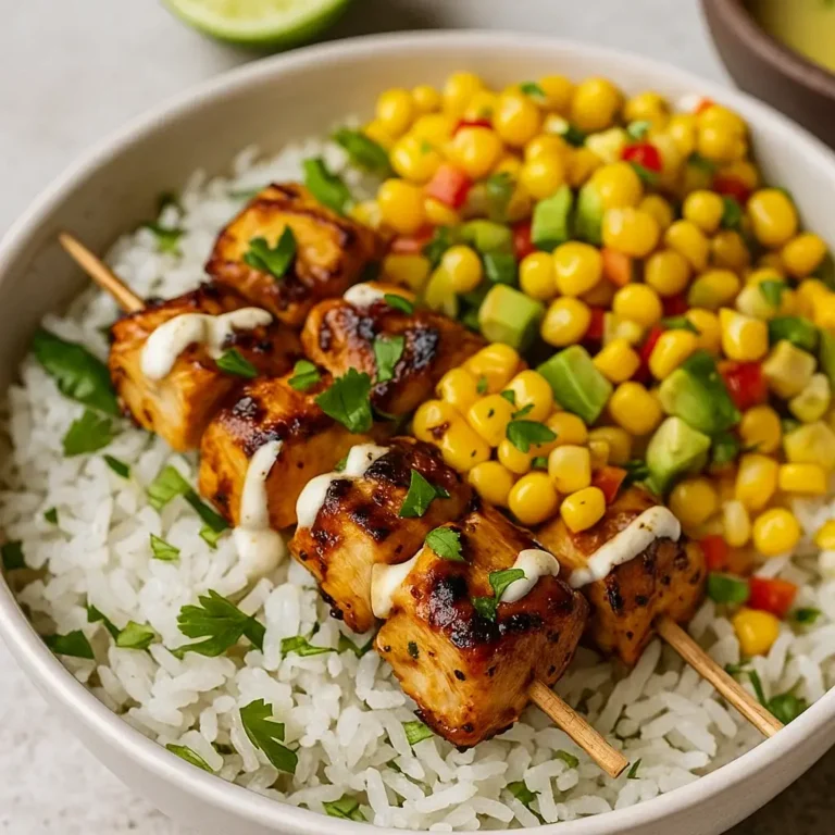 Street Corn Chicken Rice Bowl