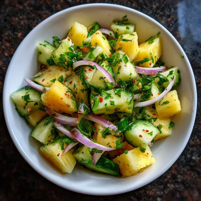 Pineapple Cucumber Salad