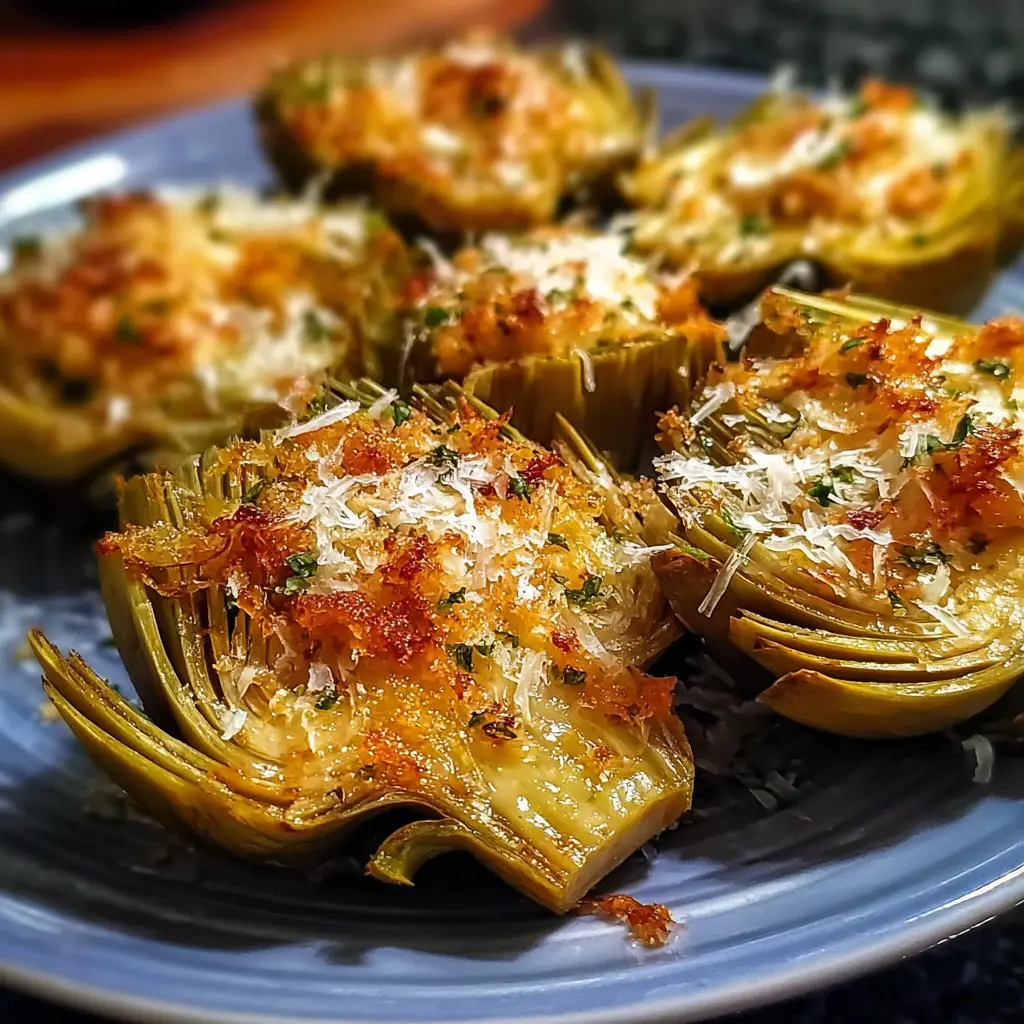 Crispy Parmesan Artichoke Hearts