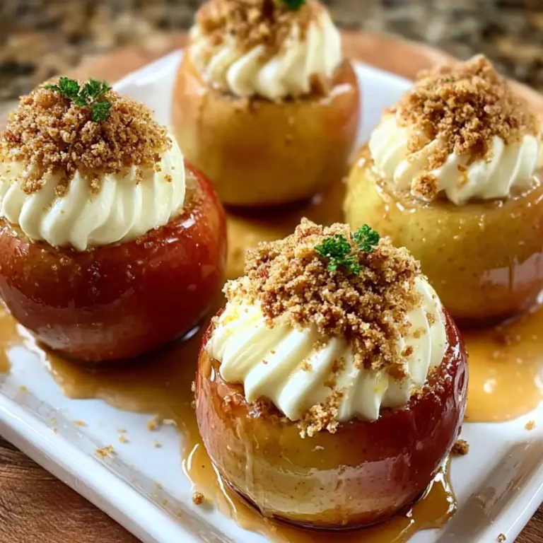 Cheesecake Stuffed Baked Apples