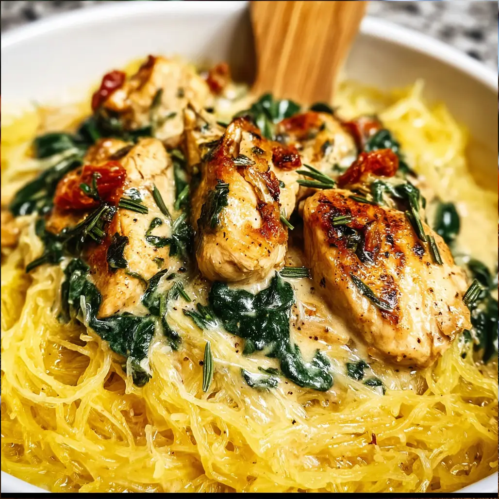 Tuscan Chicken and Spaghetti Squash