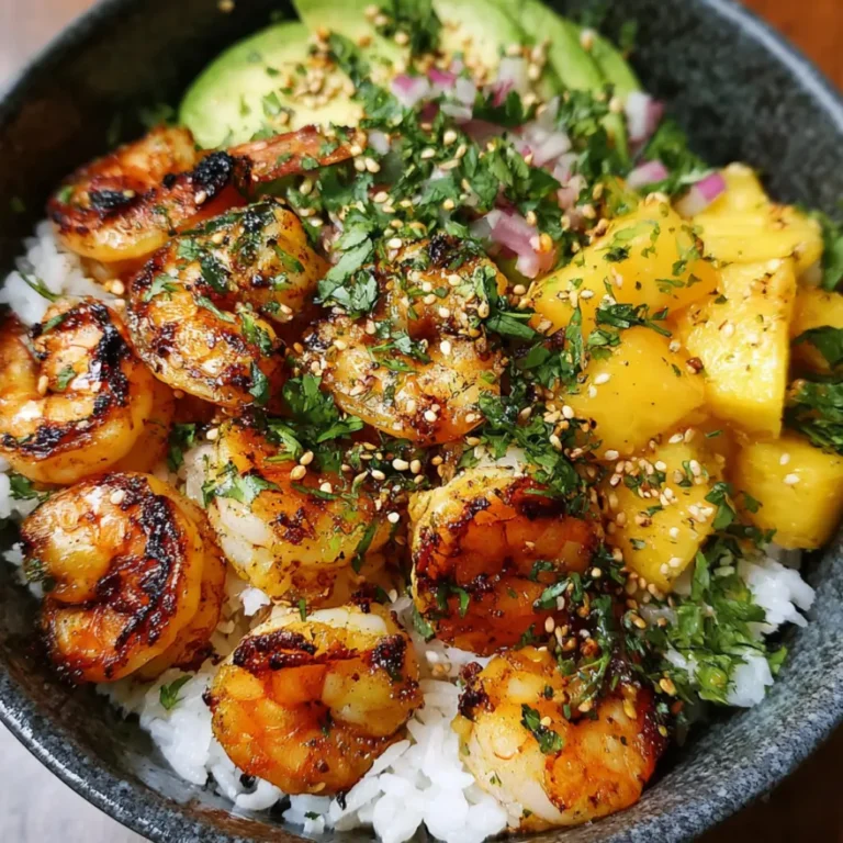 Tropical Shrimp Rice Bowl