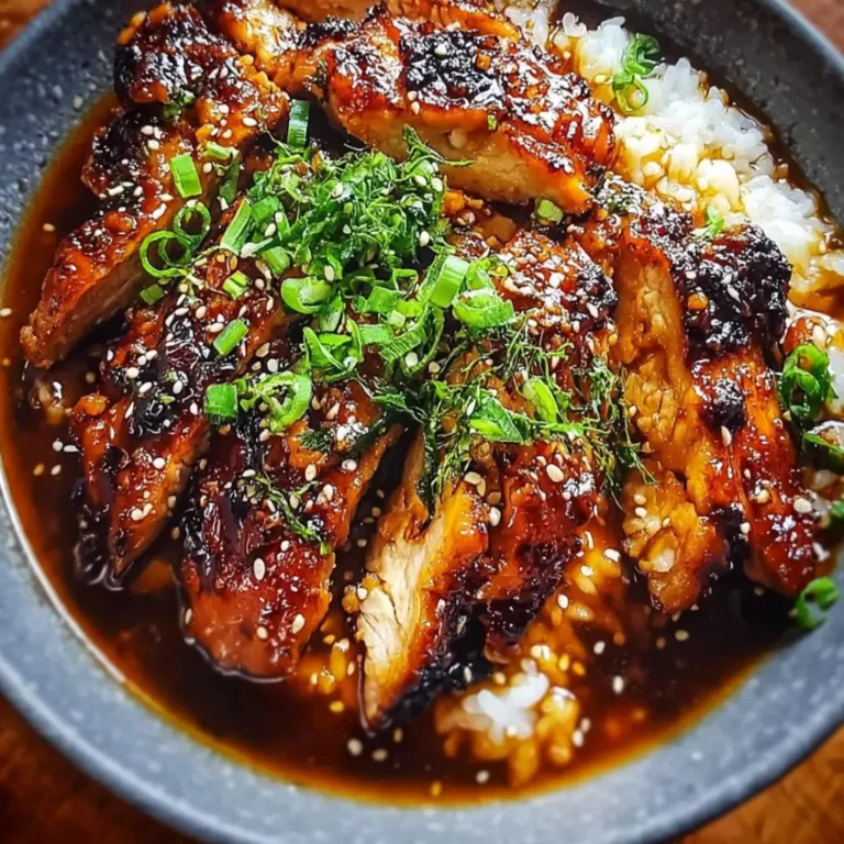 Caramelised Soy Chicken in Garlic Ginger Broth with Rice