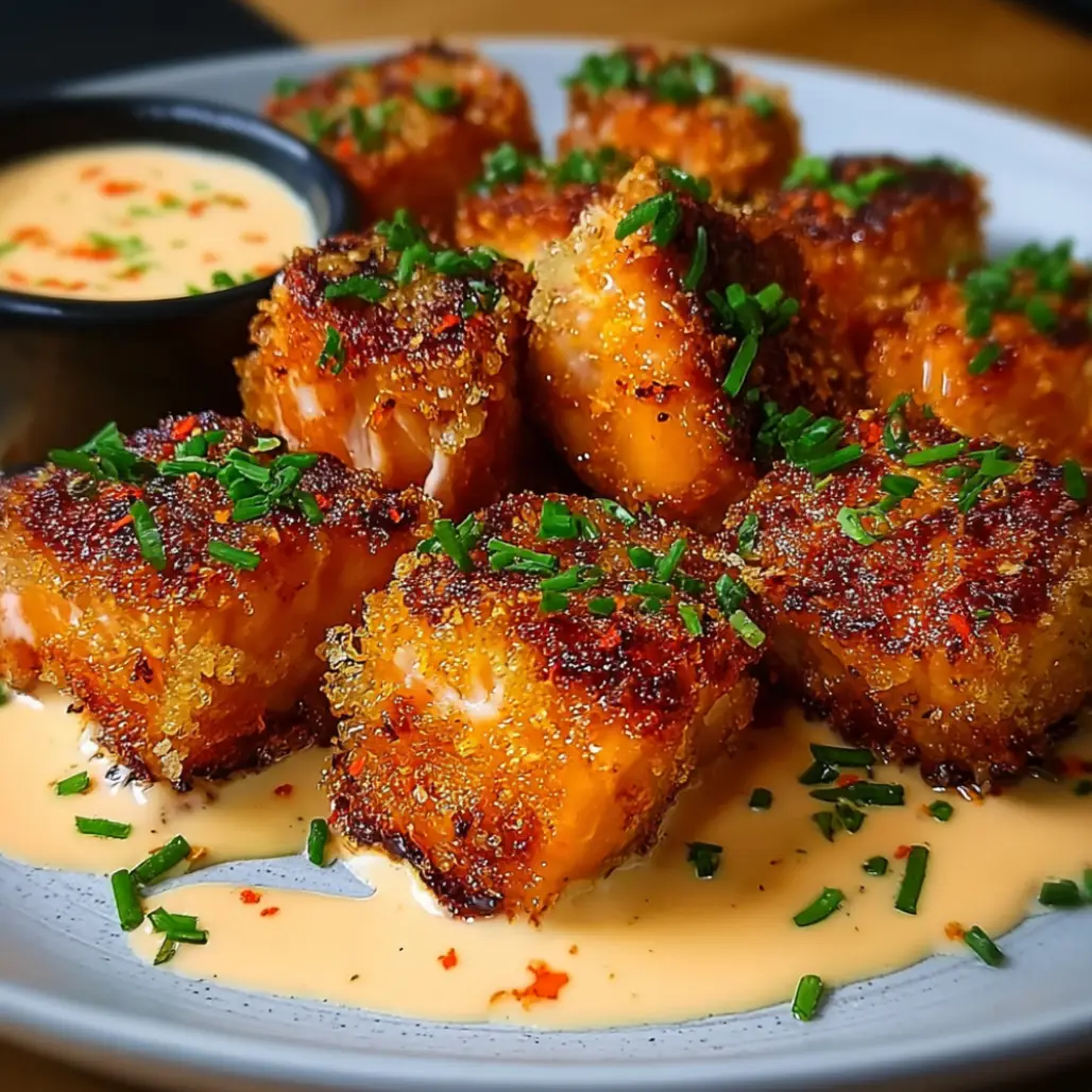 Crispy Bang Bang Salmon Bites