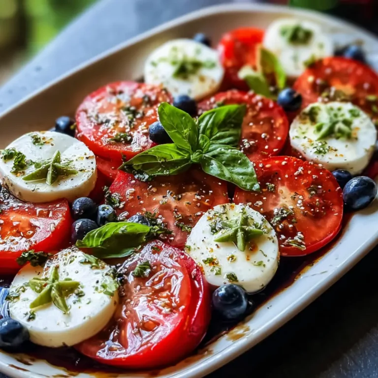 Blueberry Tomato Caprese Basil