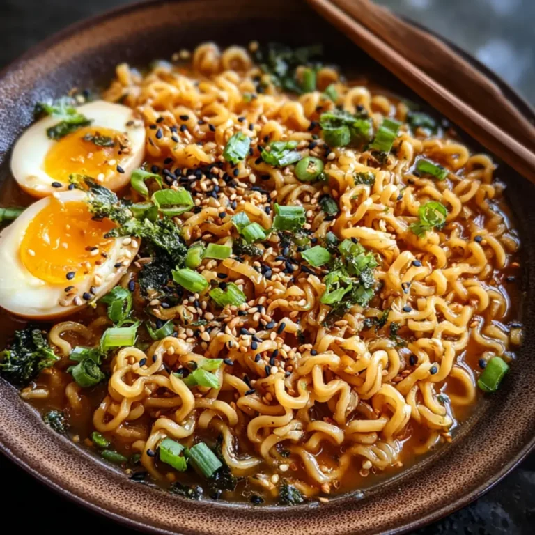 Sesame Garlic Ramen Noodles