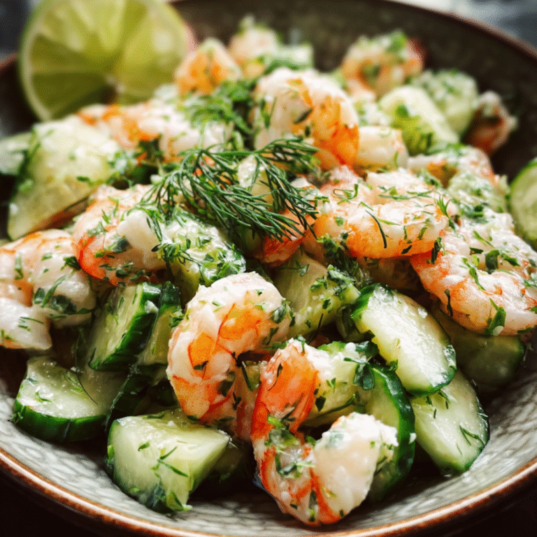 Cucumber Shrimp Salad Lime