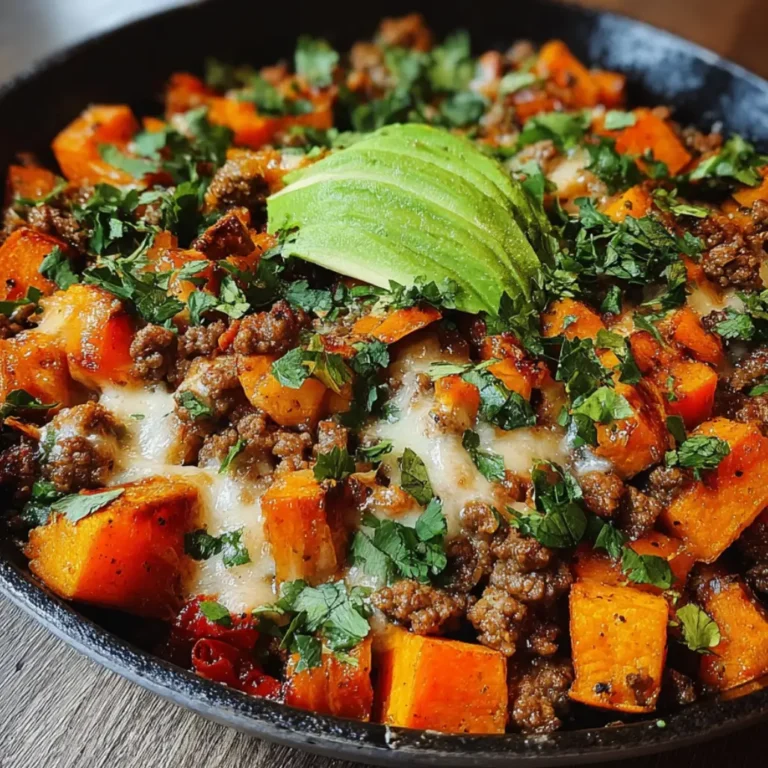 Ground Beef Sweet Potato Skillet