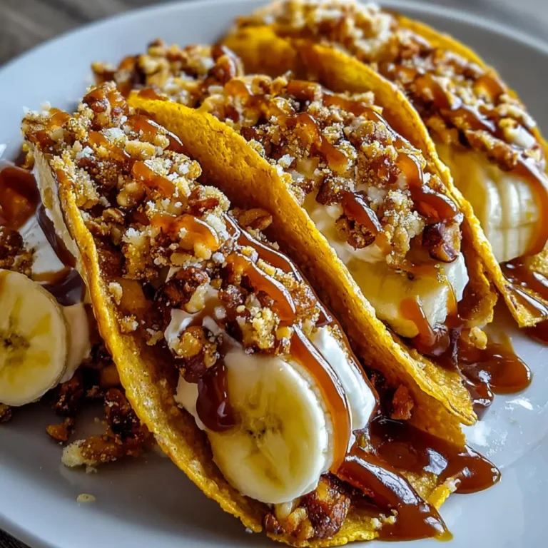 Caramel Banana Nuts Tacos