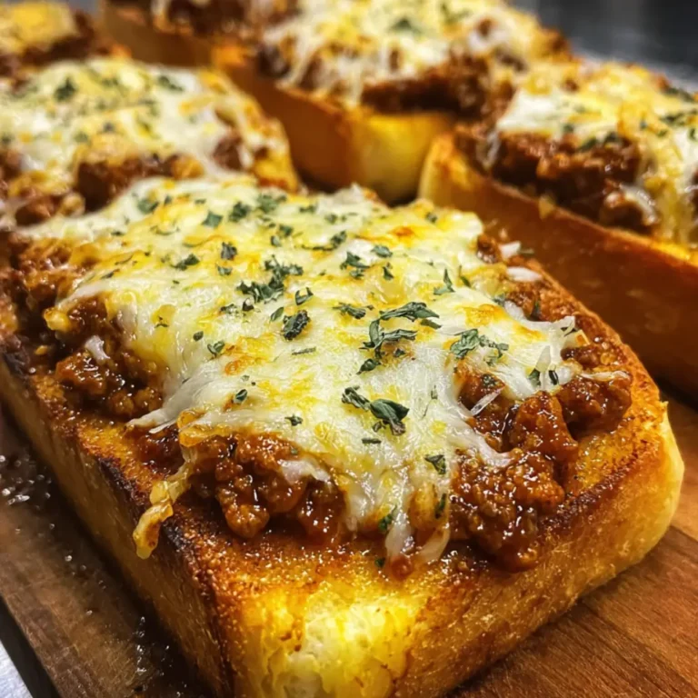 Cheesy Sloppy Joe Toast