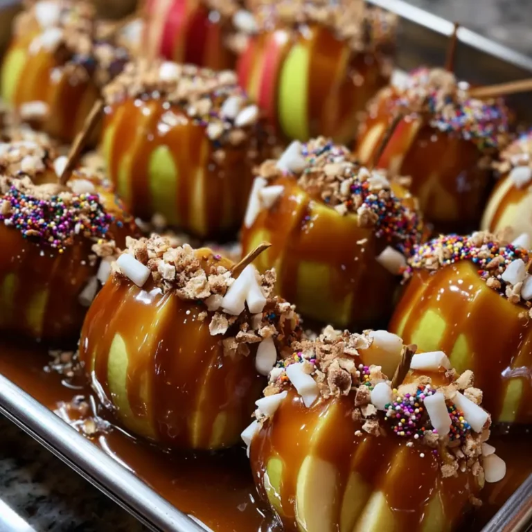 Sheet Pan Caramel Apples