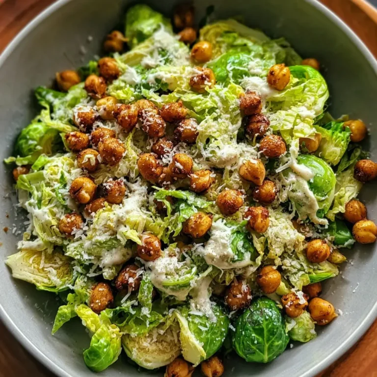 Brussels Sprout Caesar Chickpeas