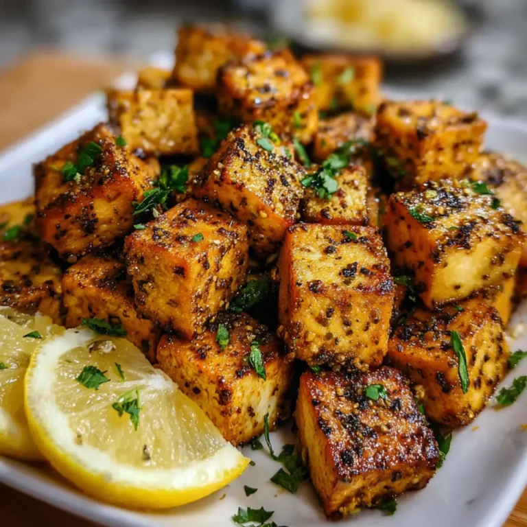 Baked Lemon Pepper Tofu
