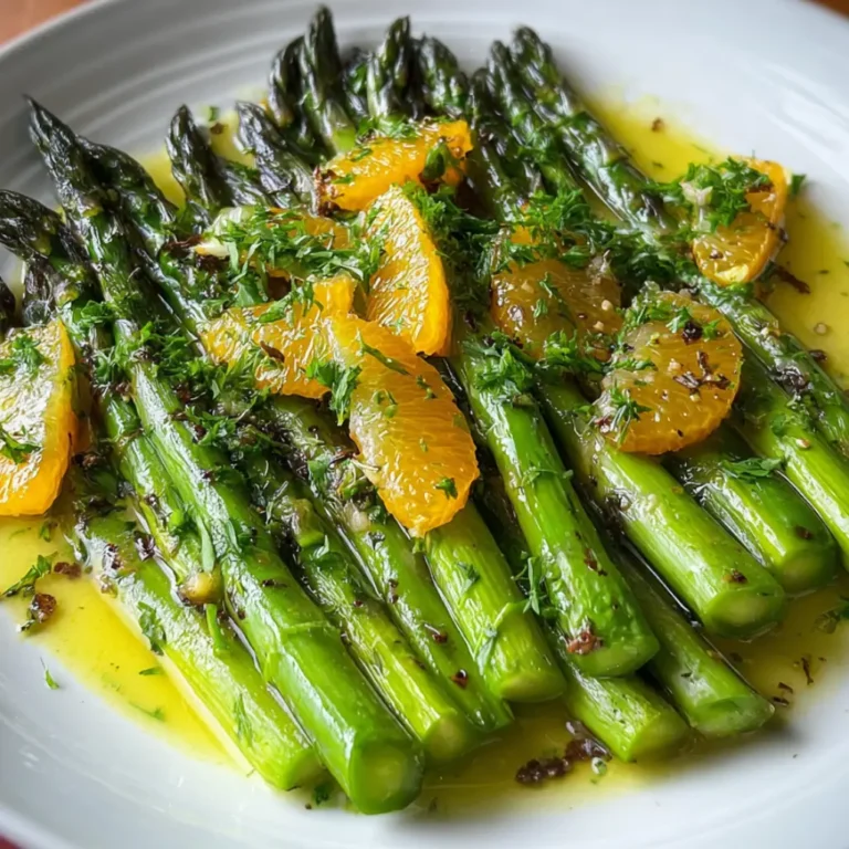 Roasted Asparagus Tangerine Gastrique