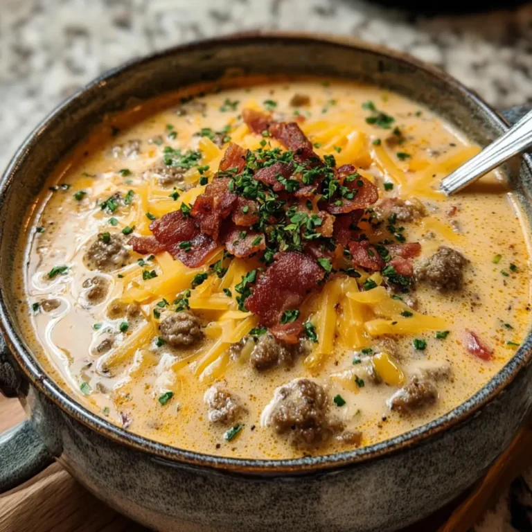 Easy Cheeseburger Soup