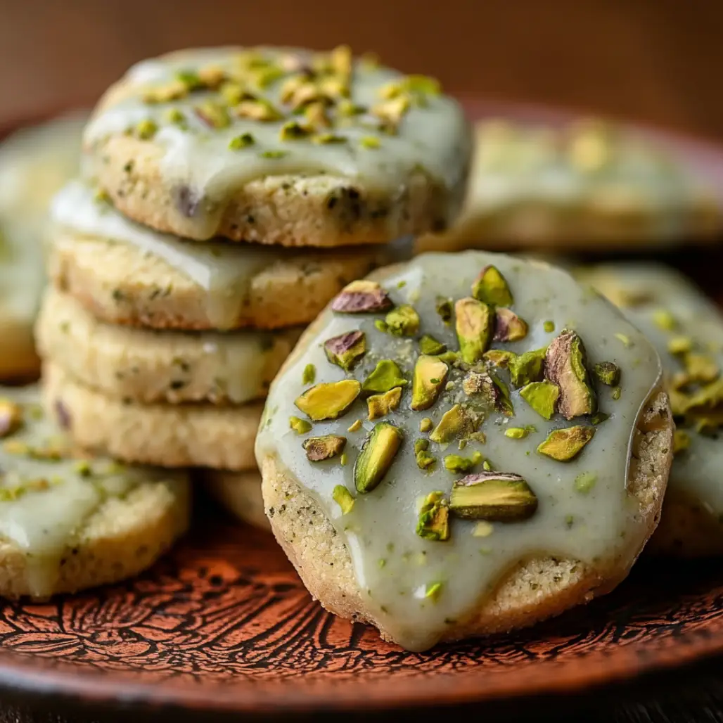 Pistachio Shortbread Cookies
