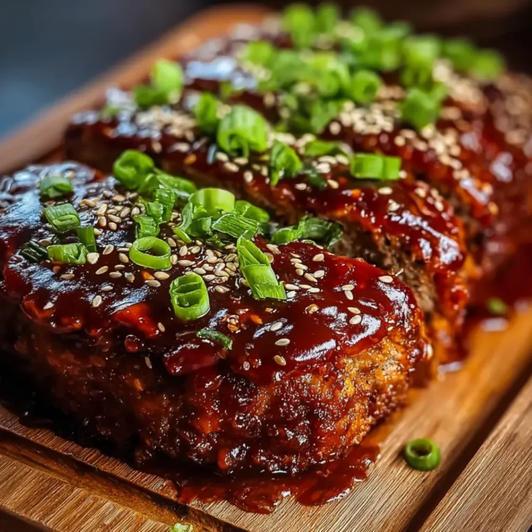 Sweet Spicy Korean BBQ Meatloaf