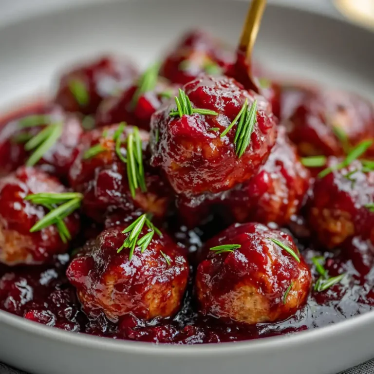 Christmas Cranberry Meatballs