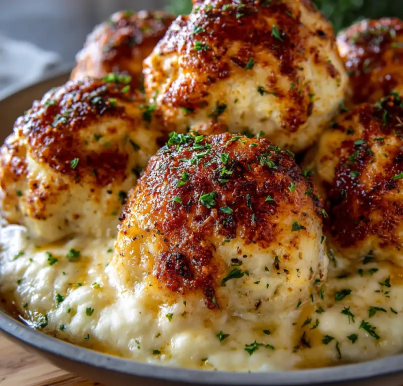 Parmesan Cloud Chicken Bombs