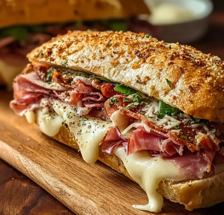 Baked Italian Sub Sandwiches