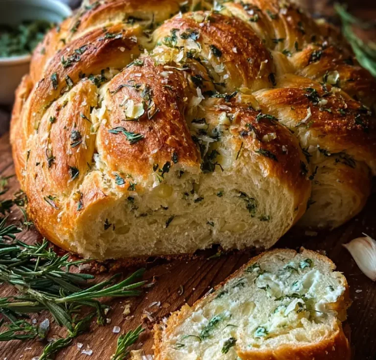 Garlic Herb Braided Bread