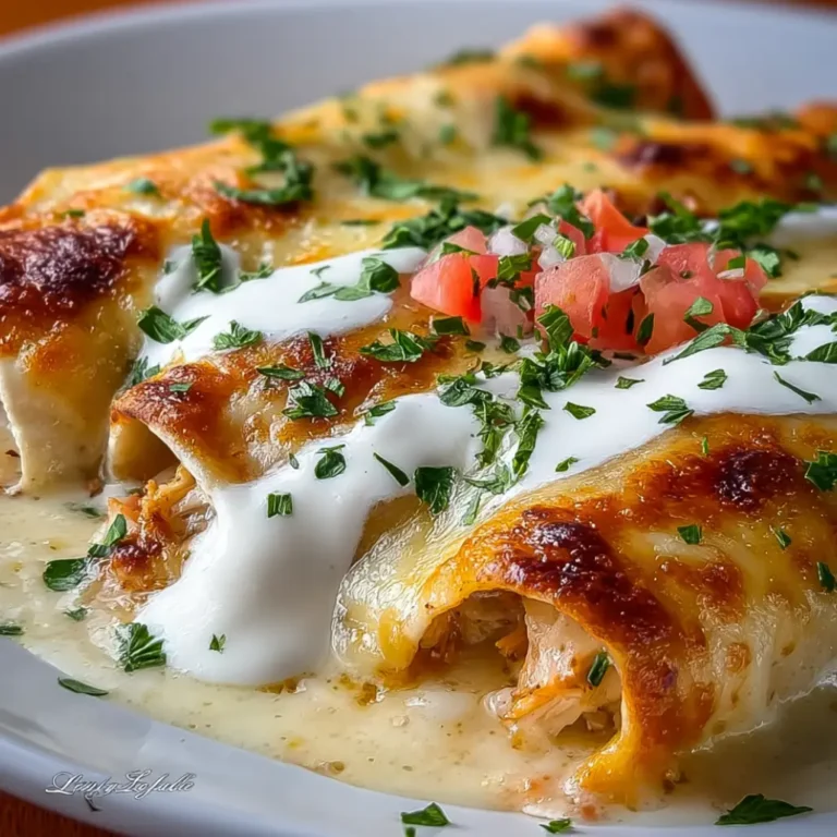 chicken enchiladas with sour cream white sauce