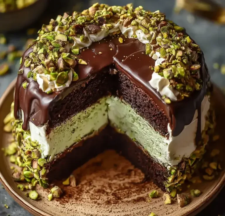 Dubai Chocolate Pistachio Cake