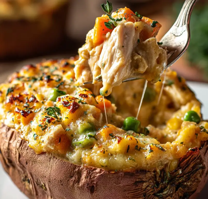 Chicken Pot Pie with Sweet Potatoes