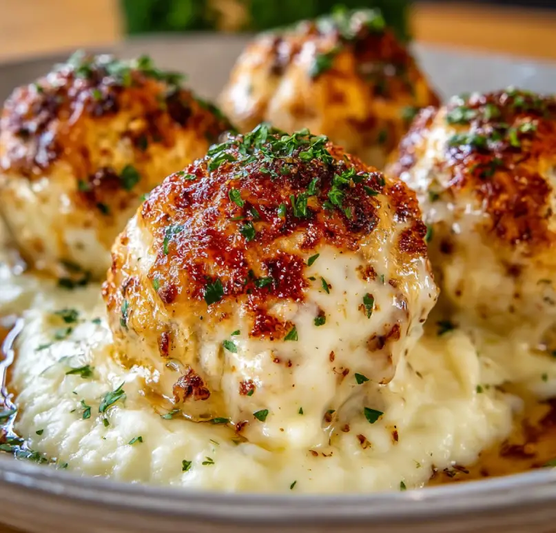 Parmesan Cloud Chicken Bombs