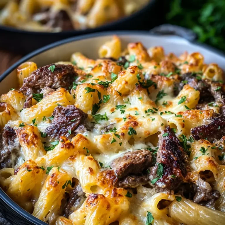 steak truffle gouda pasta bake
