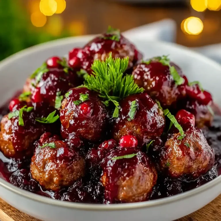 quick christmas cranberry meatballs
