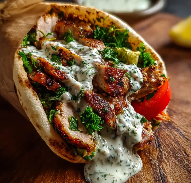 Chicken Shawarma with Garlic Sauce