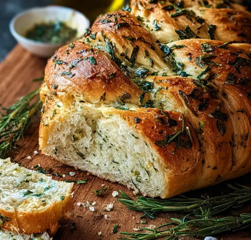 Garlic Herb Braided Bread