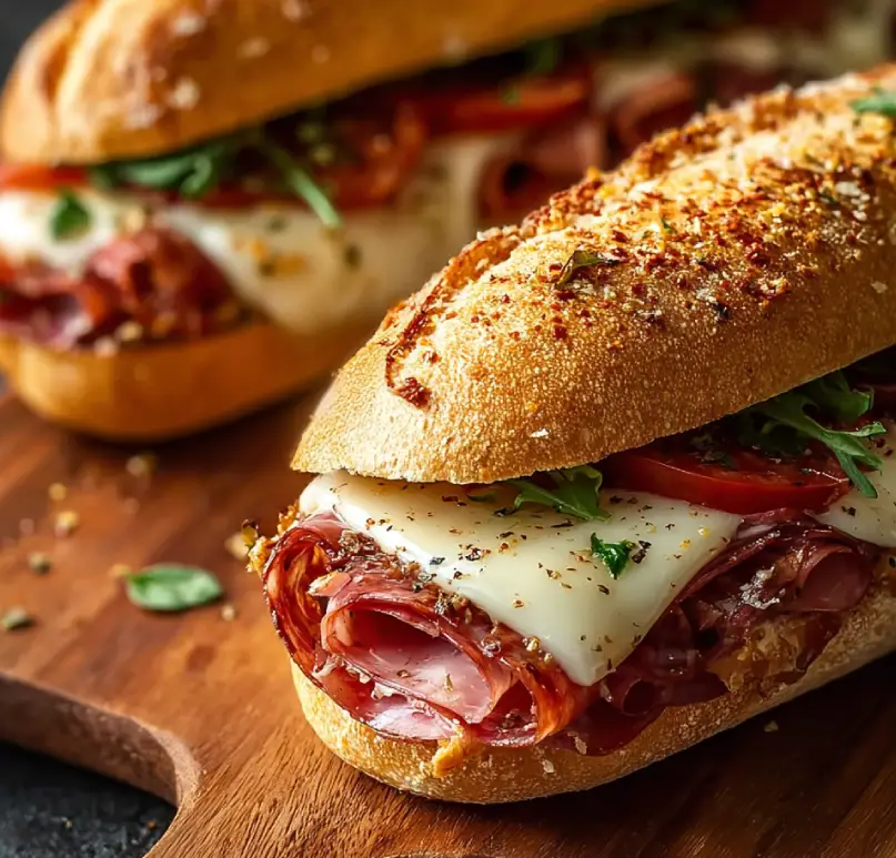 Baked Italian Sub Sandwiches